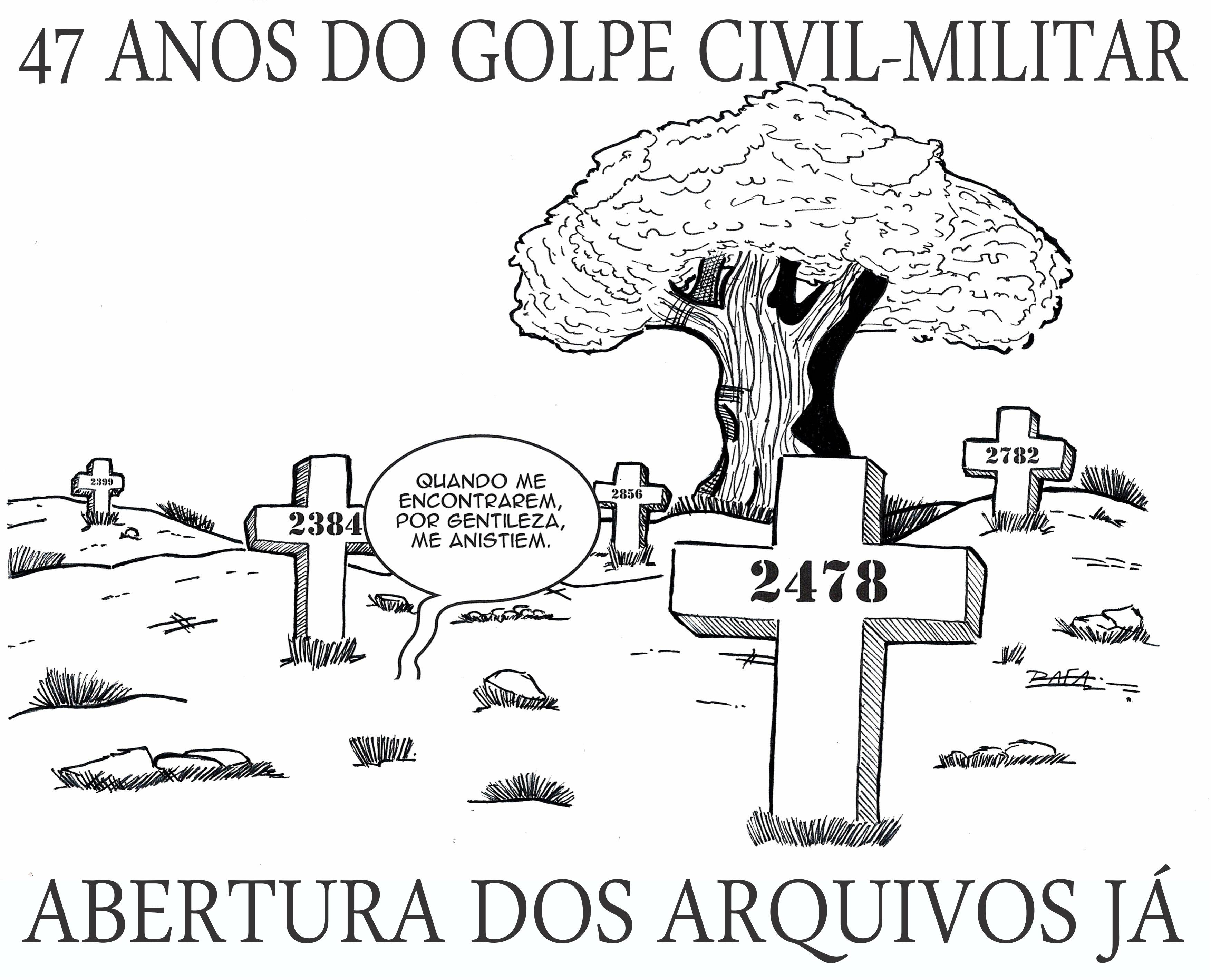 A CHARGE PELO “ANIVERSÁRIO” DO GOLPE