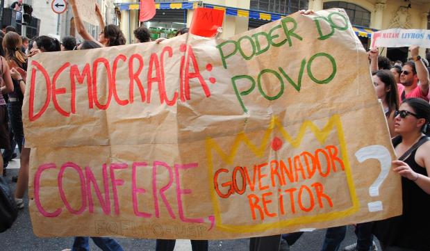 A AULA DE DEMOCRACIA DOS ESTUDANTES DA USP